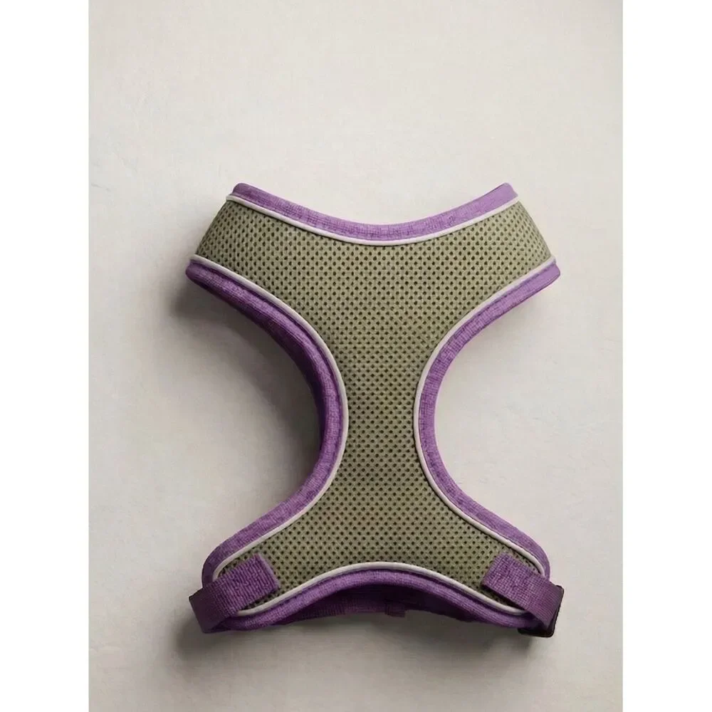 Pet Reflective Harness Vest - Olive/Purple - SZ S fits 14 - 18